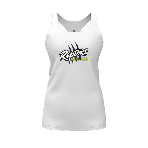 [CUS-DFW-RCBK-PER-WHT-FYS-LOGO1] Racerback Tank Top (Female Youth S, White, Logo 1)