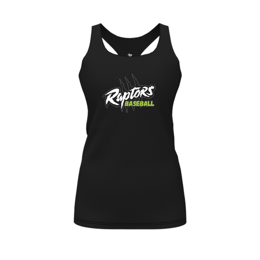 [CUS-DFW-RCBK-PER-BLK-FYS-LOGO1] Racerback Tank Top (Female Youth S, Black, Logo 1)