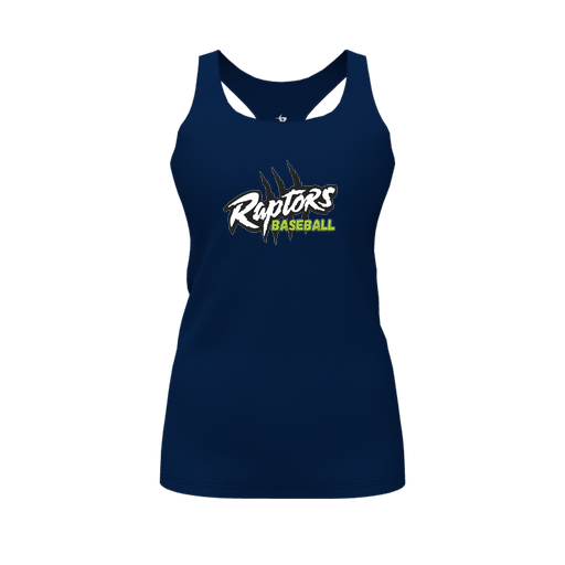[CUS-DFW-RCBK-PER-NVY-FYS-LOGO1] Racerback Tank Top (Female Youth S, Navy, Logo 1)