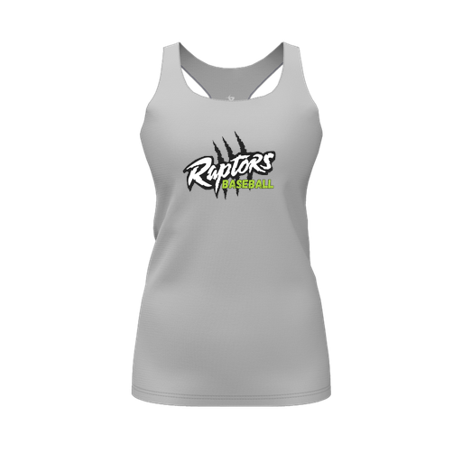 [CUS-DFW-RCBK-PER-GRY-FYS-LOGO1] Racerback Tank Top (Female Youth S, Gray, Logo 1)