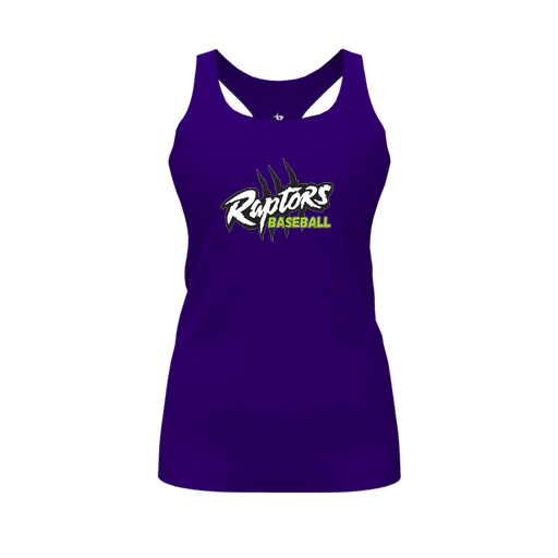 [FT0TRBPP-FYS-LOGO1] Decker Racerback Tank Top (Female Youth S, Purple, Logo 1)