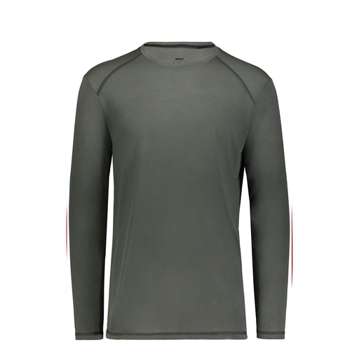 [6846.98D.S-LOGO2] Youth SoftTouch Long Sleeve (Youth S, Gray, Logo 2)