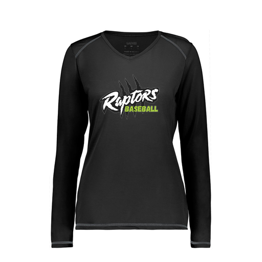 [6847.080.XS-LOGO1] Women's SoftTouch Long Sleeve (Female Adult XS, Black, Logo 1)