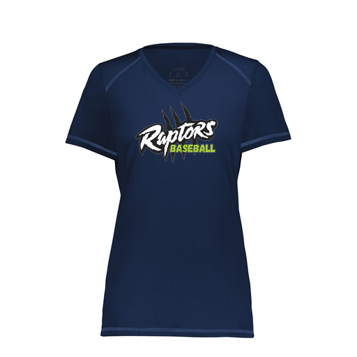 [6844.065.XS-LOGO1] Women's SoftTouch Short Sleeve (Female Adult XS, Navy, Logo 1)