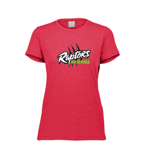 [FTSCUBRD-FAXS-LOGO1] Decker Women's Tri-Blend T-Shirt - Short Sleeve (Female Adult XS, Red, Logo 1)