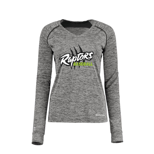 [222770.K94.XS-LOGO1] Ladies Electric Long Sleeve Shirt (Female Adult XS, Black, Logo 1)