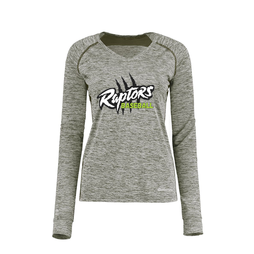 [222770.K94.XS-LOGO1] Ladies Electric Long Sleeve Shirt (Female Adult XS, Gray, Logo 1)