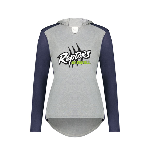 [6902.29V.XS-LOGO1] Ladies Vintage Hoodie (Female Adult XS, Navy, Logo 1)