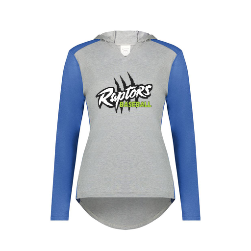 [6902.28V.XS-LOGO1] Ladies Vintage Hoodie (Female Adult XS, Royal, Logo 1)