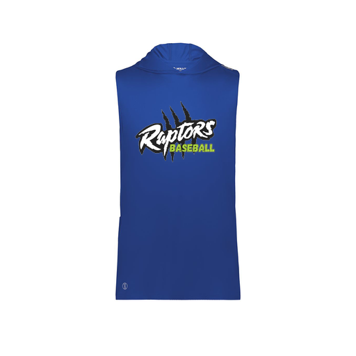 [222590.060.XS-LOGO1] Men's CoolDry Sleeveless Hoodie (Adult XS, Royal, Logo 1)