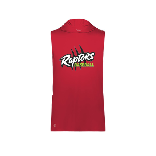 [222590.083.XS-LOGO1] Men's CoolDry Sleeveless Hoodie (Adult XS, Red, Logo 1)