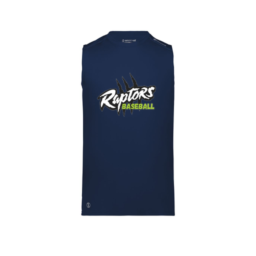 [222593.065.S-LOGO1] Men's CoolDry TankTop (Adult S, Navy, Logo 1)