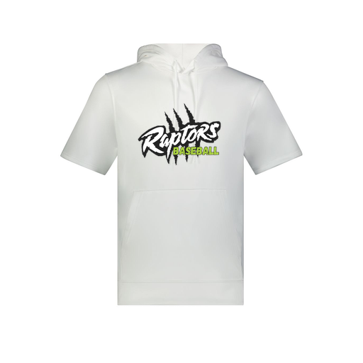 [6871.005.S-LOGO1] Men's Dri Fit Short Sleeve Hoodie (Adult S, White, Logo 1)