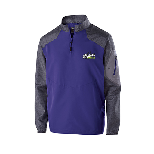 [229155.H68.XS-LOGO1] Men's Raider LS Pullover (Adult XS, Purple, Logo 1)