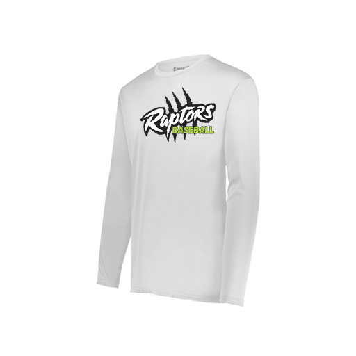 [222823.005.S-LOGO1] Youth LS Smooth Sport Shirt (Youth S, White, Logo 1)