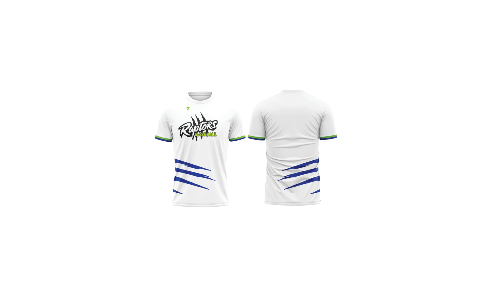 KC Raptors - White Jersey (NO NAME/NUMBER)